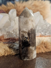 Load image into Gallery viewer, Smokey quartz mica and moonstone tower