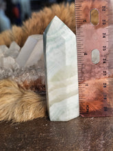 Load image into Gallery viewer, Larimar with quartz tower