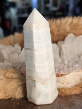 Load image into Gallery viewer, Larimar with quartz tower