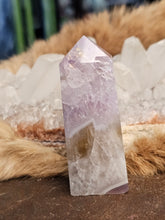 Load image into Gallery viewer, Amethyst and citrine ametrine tower