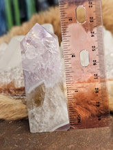 Load image into Gallery viewer, Amethyst and citrine ametrine tower