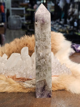 Load image into Gallery viewer, Amethyst with smokey quartz tower