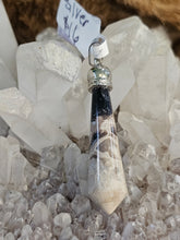 Load image into Gallery viewer, Stainless steel fossilized palm root pendant