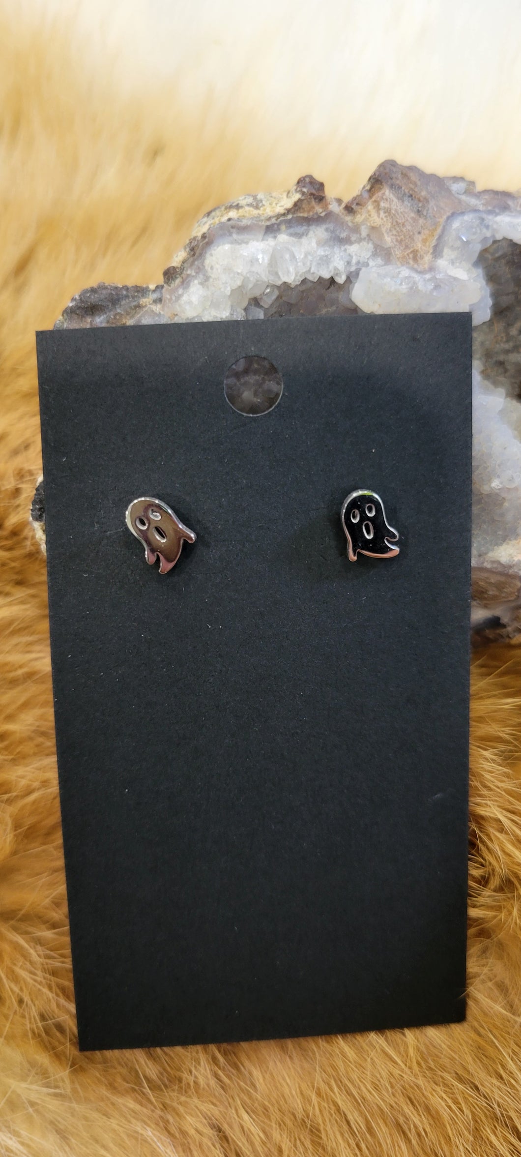 Little ghost stud fashion earrings