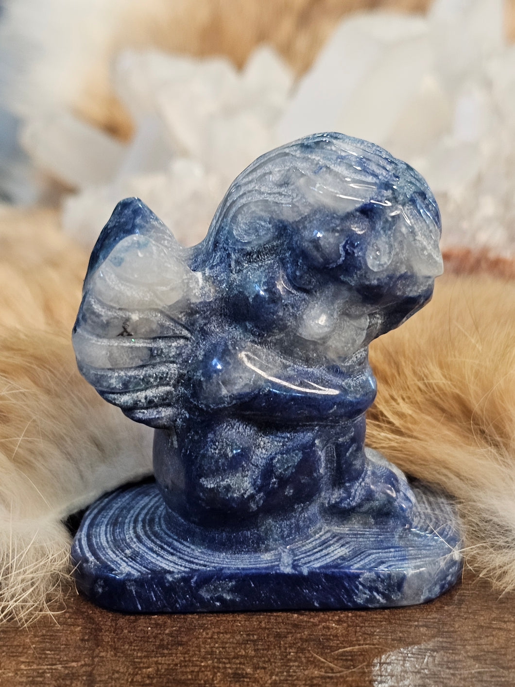 Blue Aventurine cherub