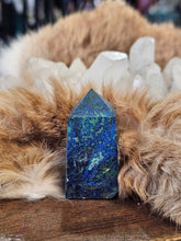 Load image into Gallery viewer, Blue azurite with malachite tower
