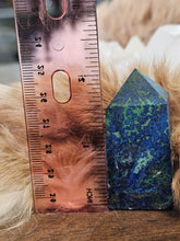 Load image into Gallery viewer, Blue azurite with malachite tower
