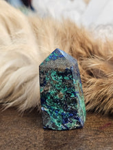 Load image into Gallery viewer, Blue azurite and malachite  tower
