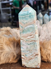 Load image into Gallery viewer, Blue aragonite tower
