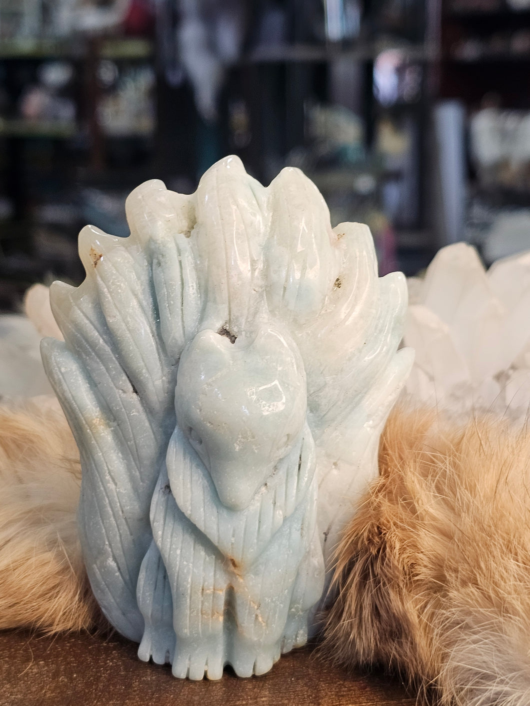 Caribbean calcite 9 tail fox