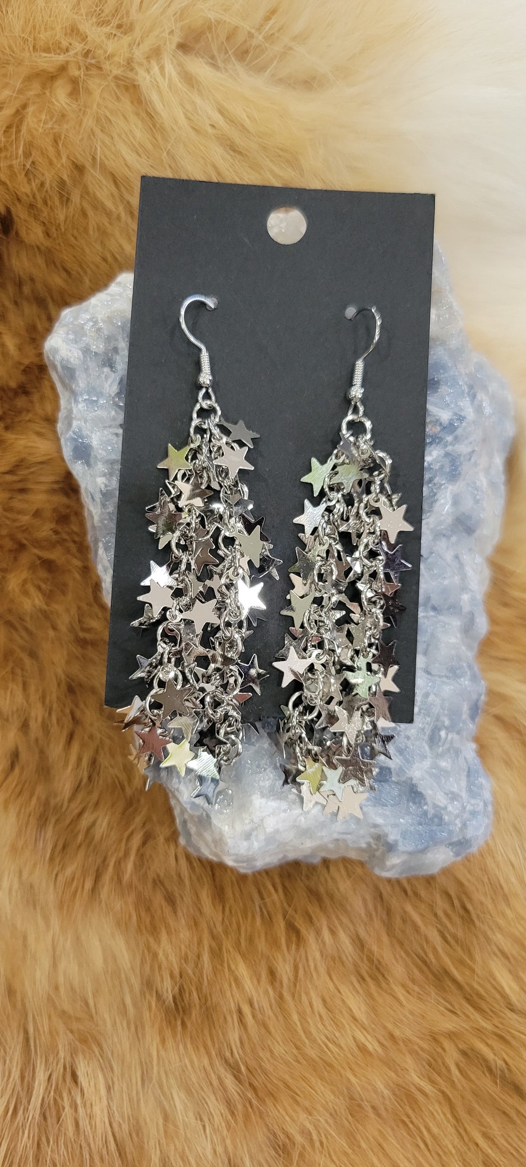 Cascading stars fashion earrings