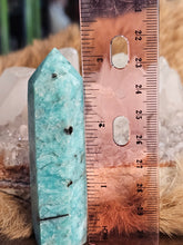 Load image into Gallery viewer, Amazonite with smokey quartz tower
