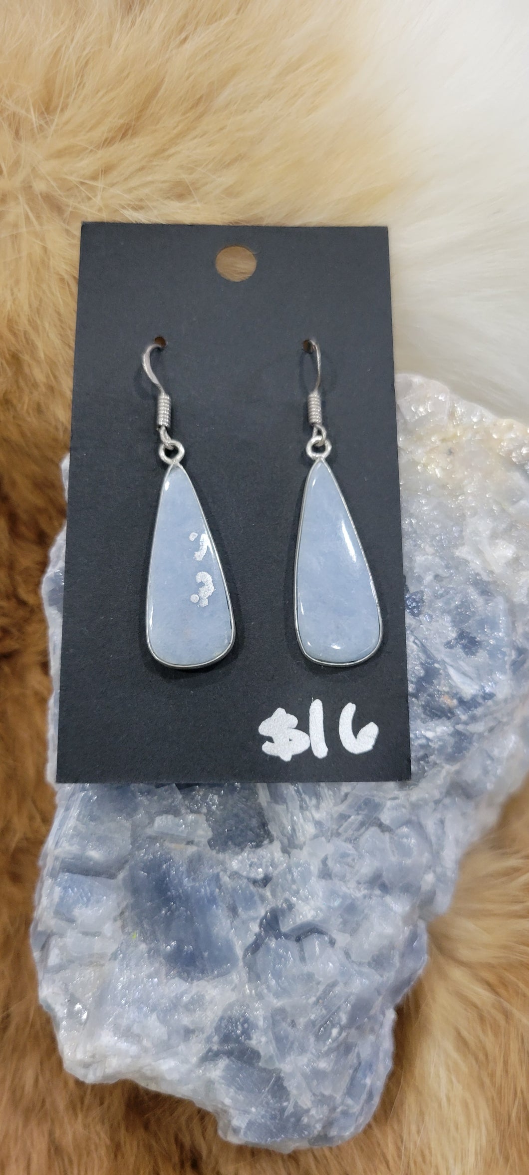 Angelite fashion earrings