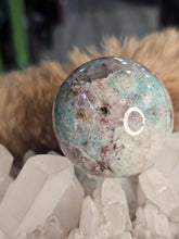 Load image into Gallery viewer, Amazonite and smokey sphere
