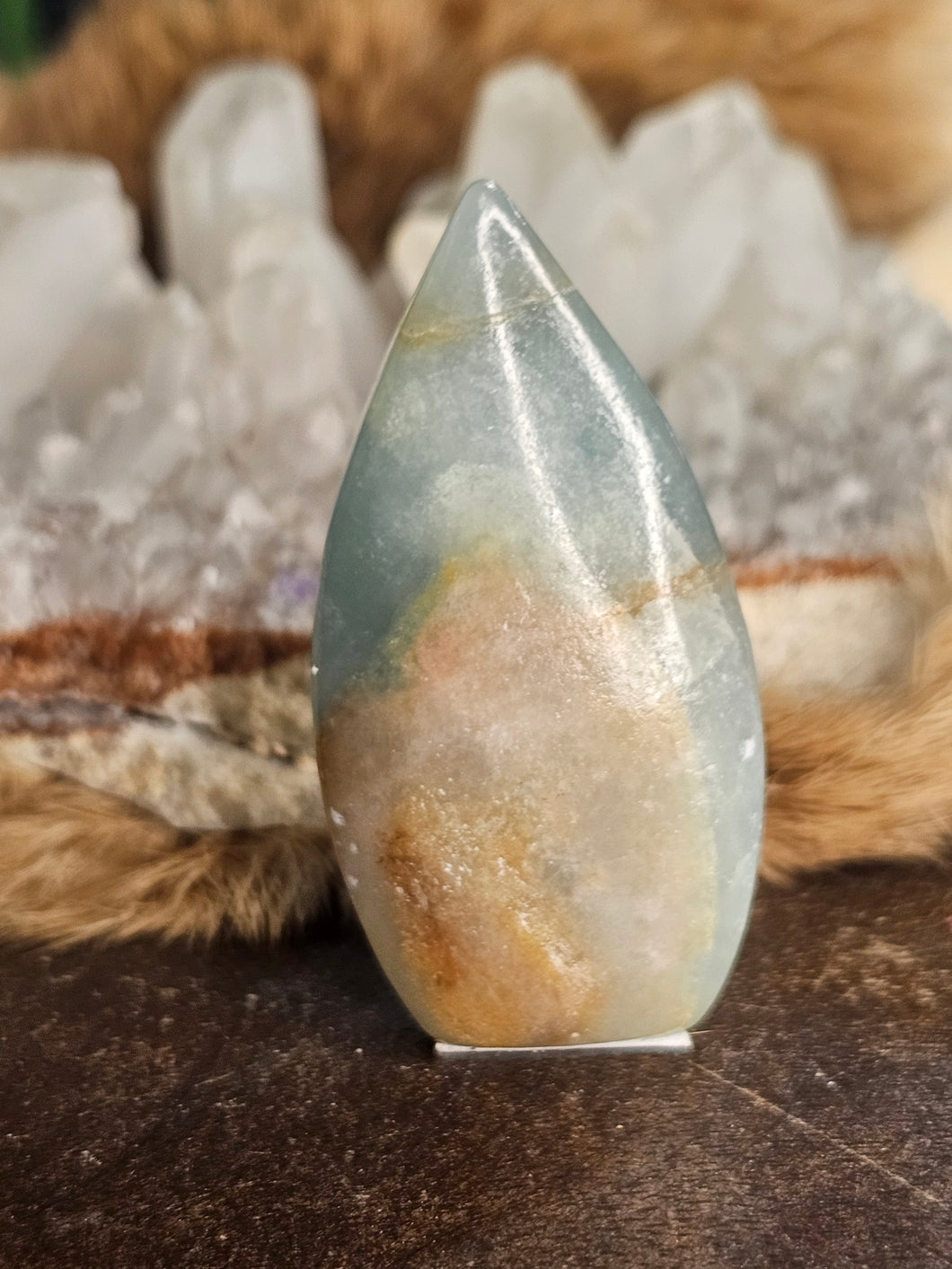 Blue onyx free form