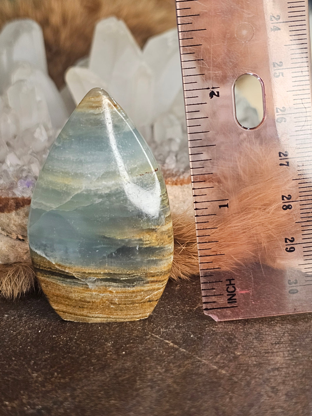 Blue onyx free form