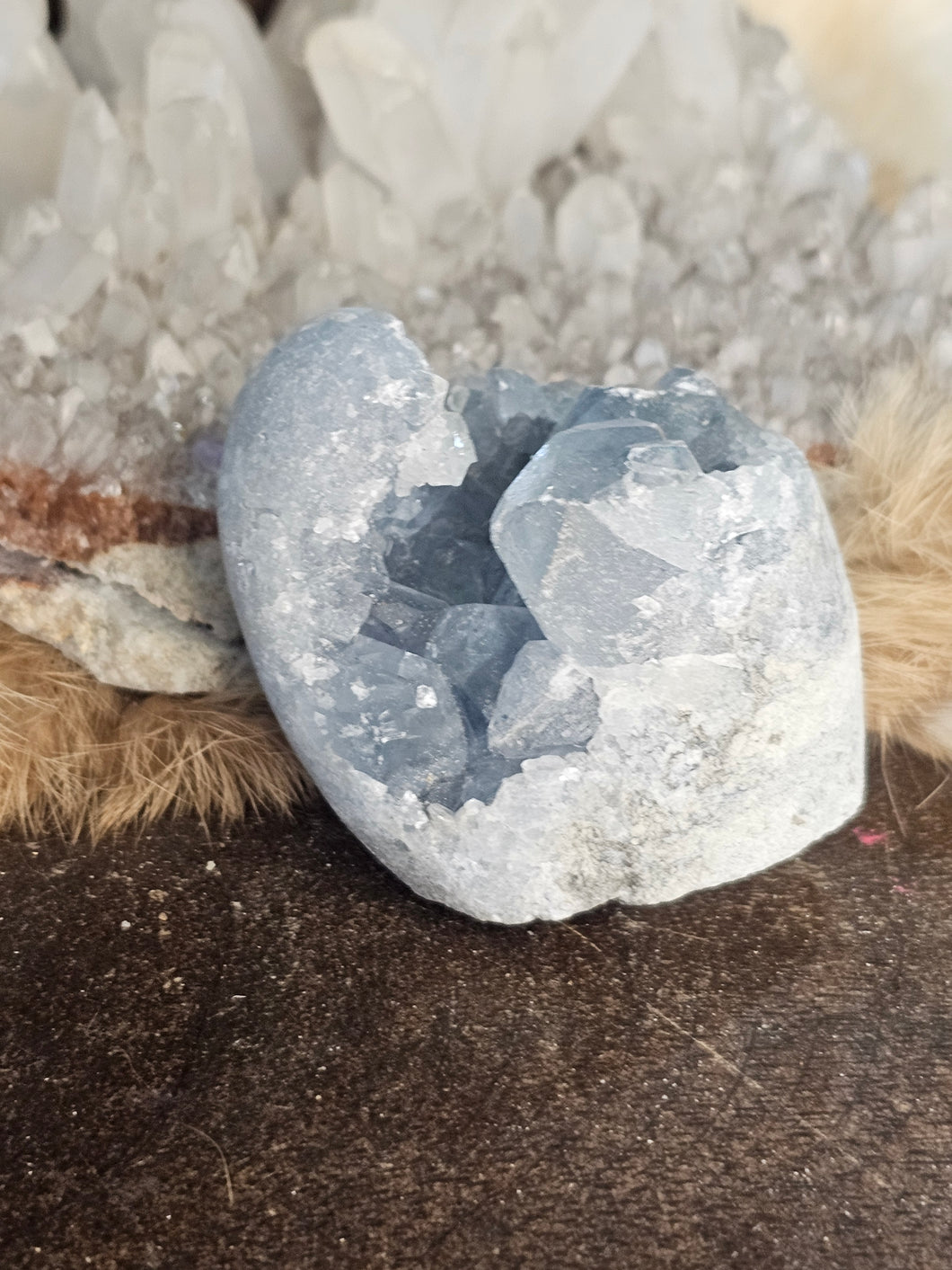 Celestite raw free form