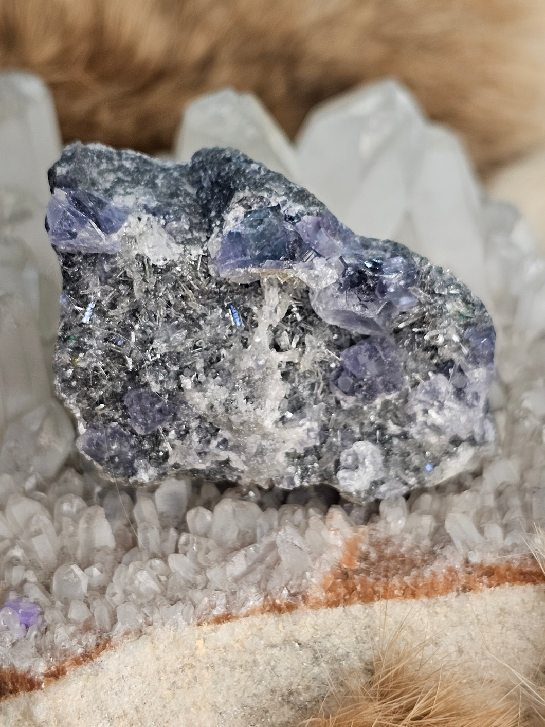 Blue fluorite raw