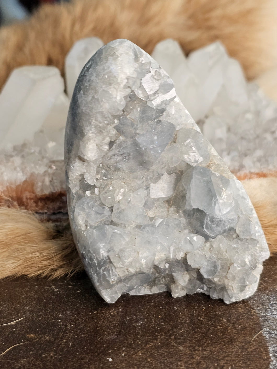 Celestite raw free form