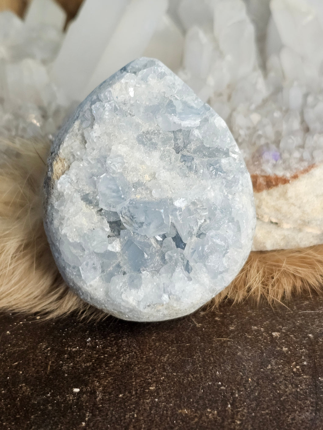 Celestite raw egg