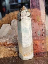 Load image into Gallery viewer, Larimar eith quartz tower
