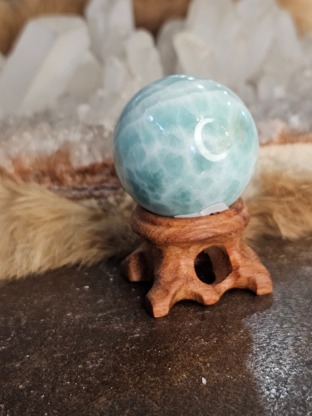 Larimar sphere