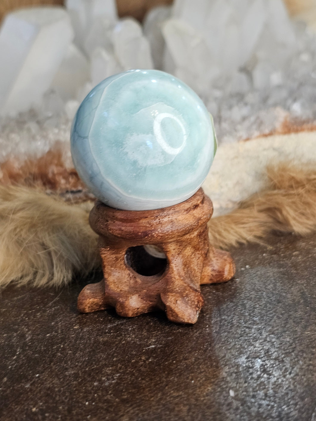 Larimar sphere