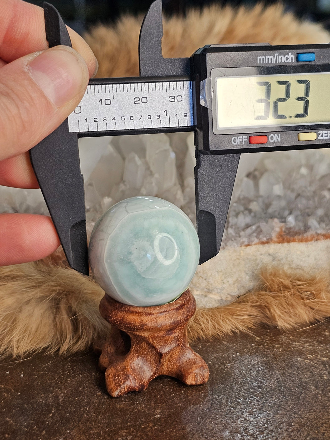 Larimar sphere