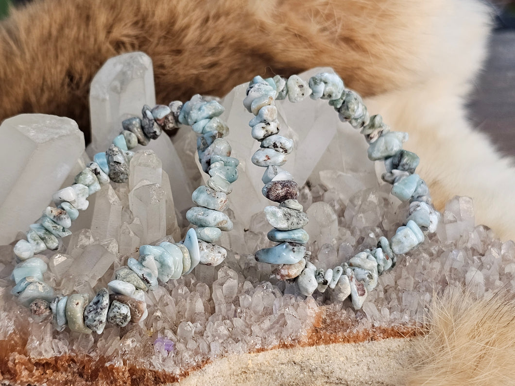 polished larimar bracelets