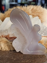 Load image into Gallery viewer, Druzy agate free standing fairy
