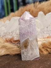 Load image into Gallery viewer, Amethyst and citrine ametrine tower
