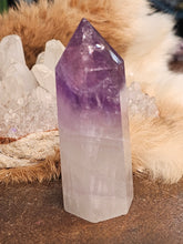 Load image into Gallery viewer, Amethyst with quartz  tower
