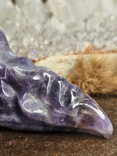 Load image into Gallery viewer, Amethyst eagle skull
