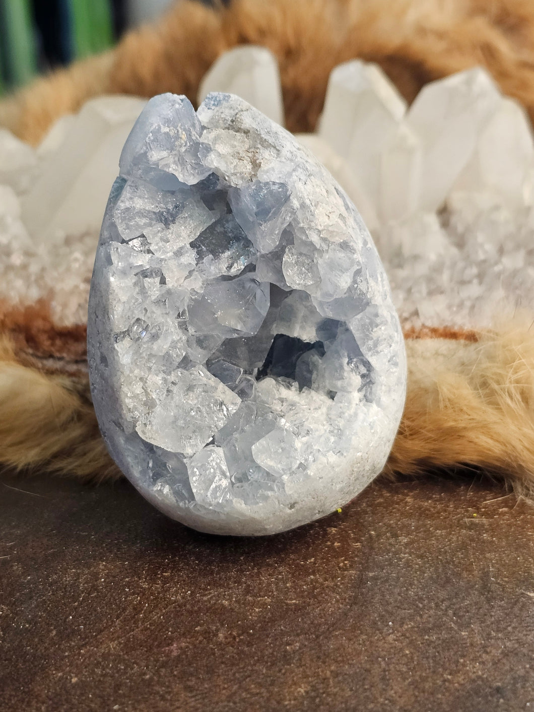 Celestite raw egg