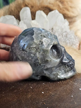 Load image into Gallery viewer, Labradorite skull blue flash
