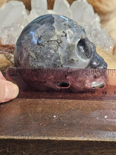 Load image into Gallery viewer, Labradorite skull blue flash
