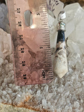 Load image into Gallery viewer, Stainless steel fossilized palm root  pendant
