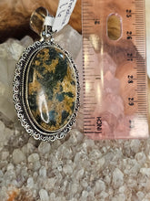 Load image into Gallery viewer, Sterling silver plated tourmaline pendant
