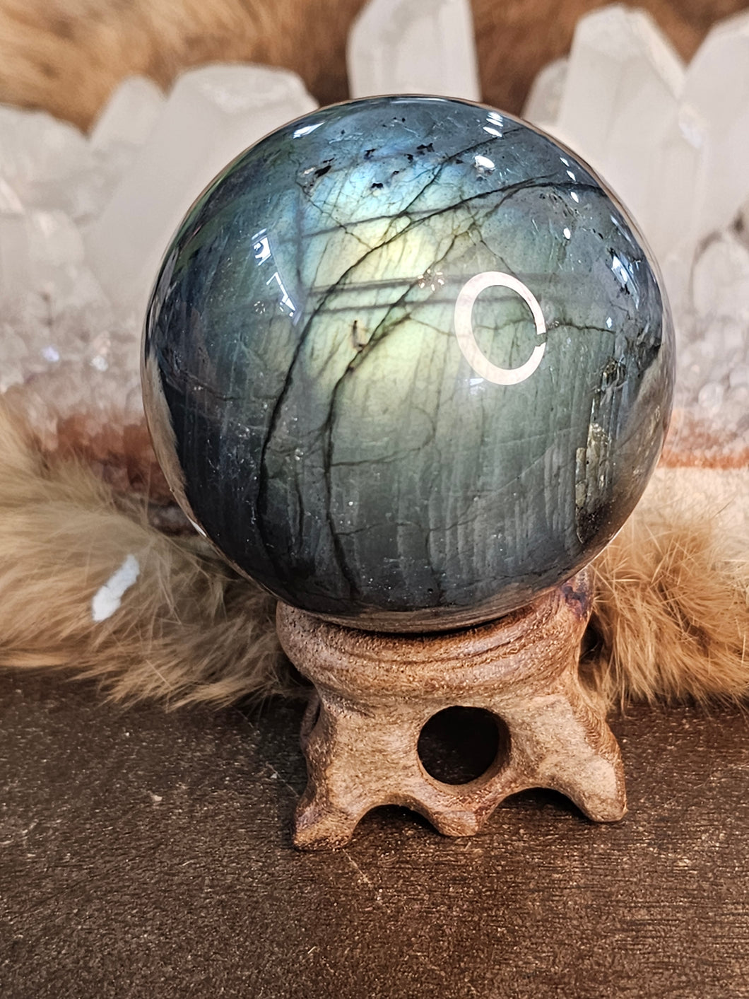 Labradorite sphere