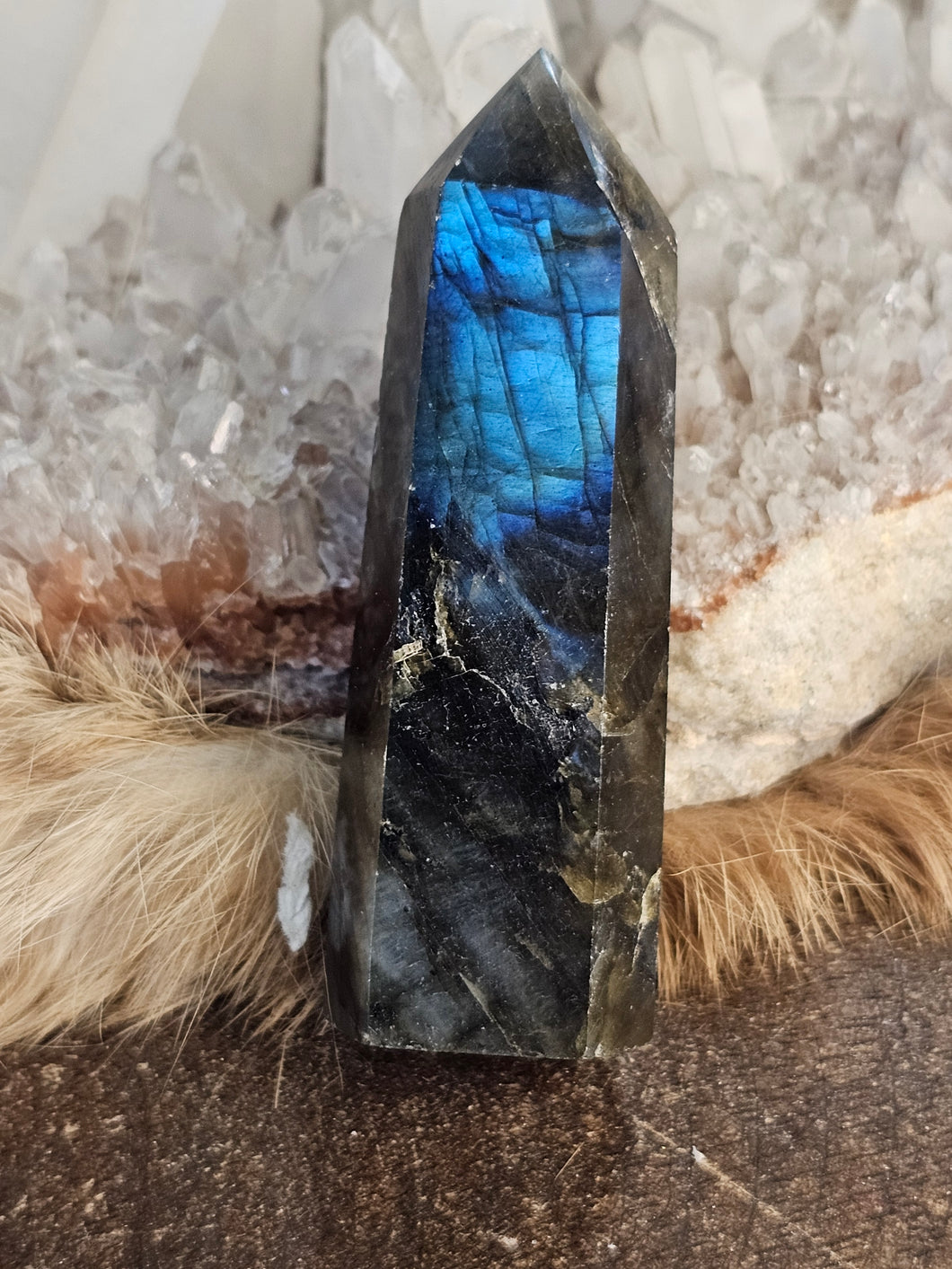 Labradorite tower