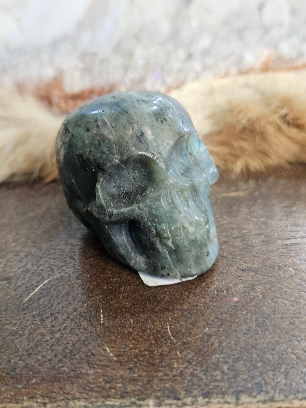 Labradorite skull