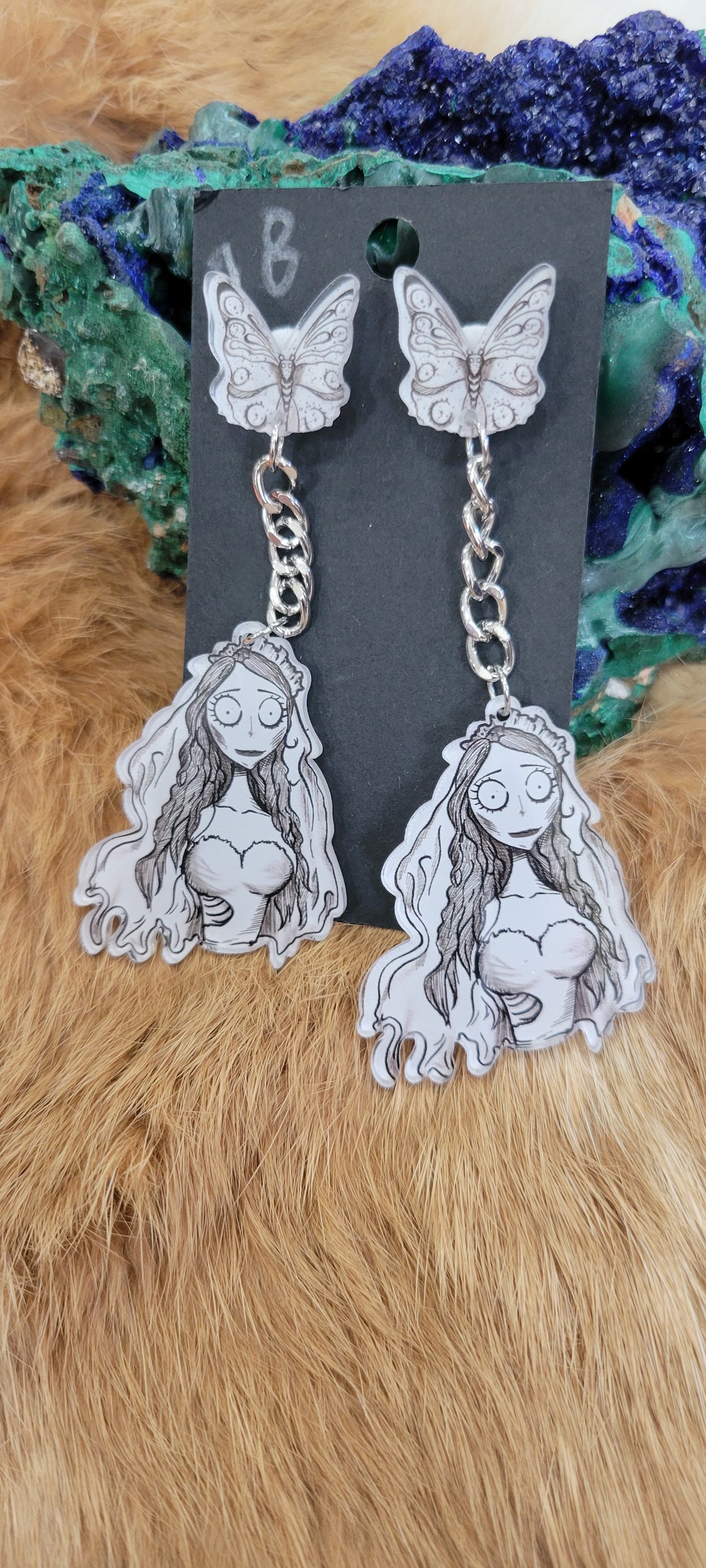 Corpse Bride fashion earrings