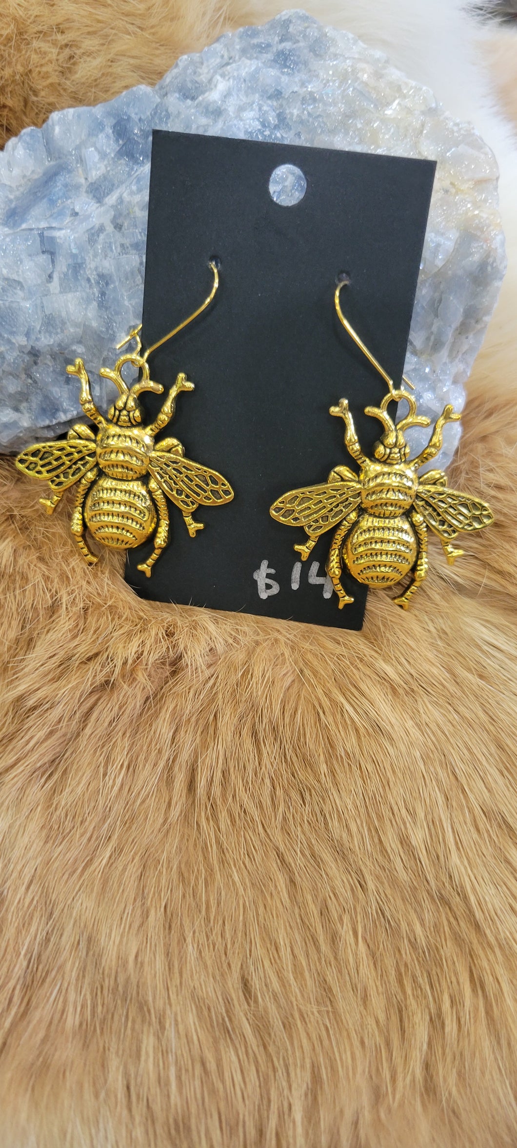 Golden Bee fashion earrings