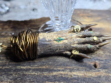 Load image into Gallery viewer, Raccoon paw 30 inch gold tone necklace
