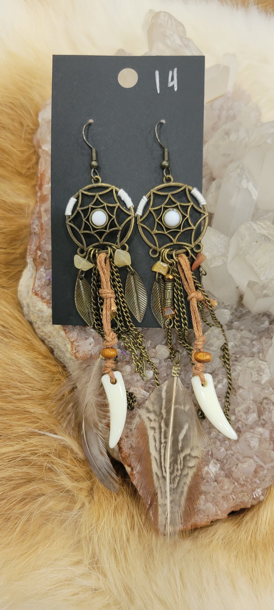 Dream catcher fashion earrings