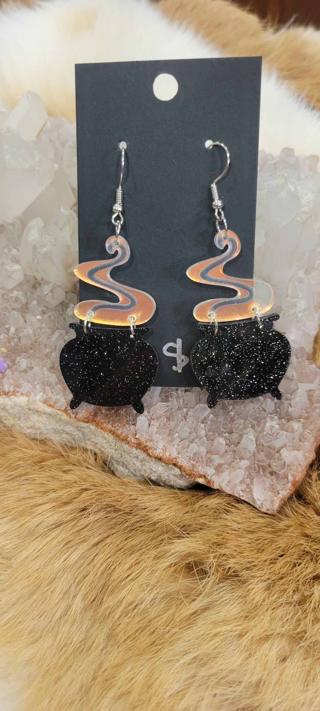 Cauldron fashion earrings