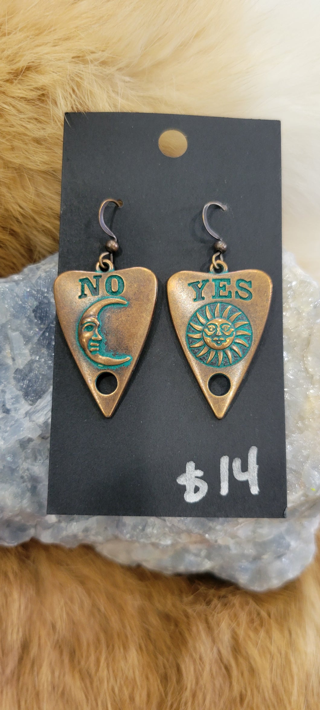 Ouija Planchette fashion earrings