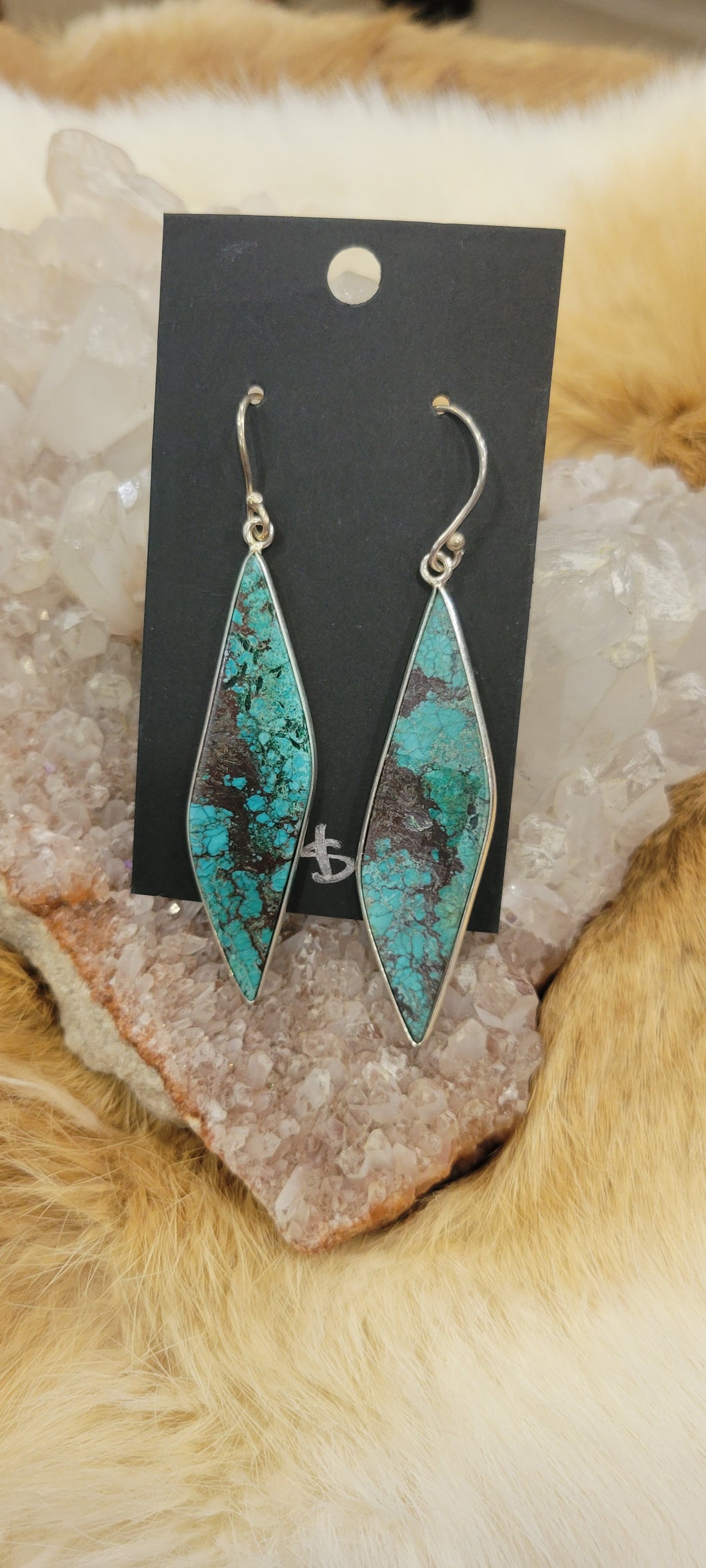 Chrysocolla fashion earrings