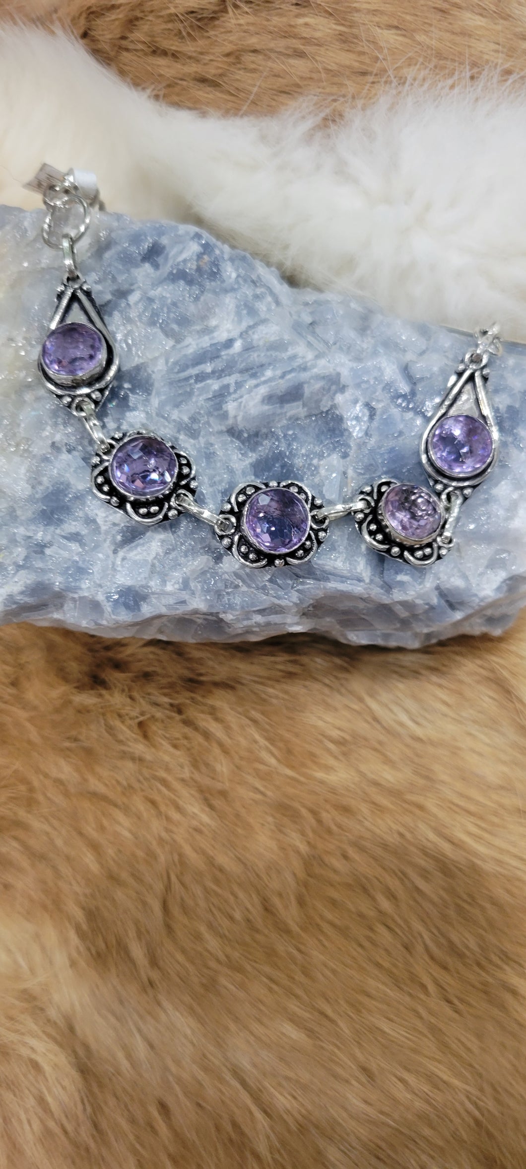 Amethyst sterling silver Bracelet