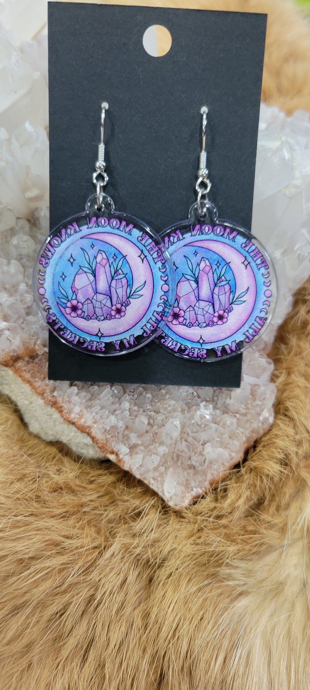 Crystal Moon fashion earrings